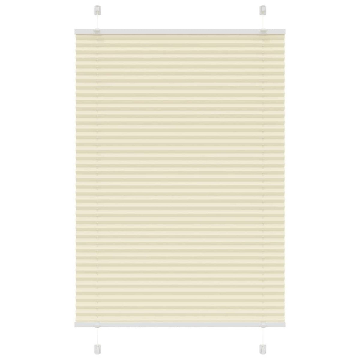 VIDAXL Store plisse creme 85x100 cm largeur du tissu 84,4 cm polyester