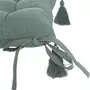 ATMOSPHERA Galette de chaise rectangulaire Tampa - 38 x 38 cm - Céladon