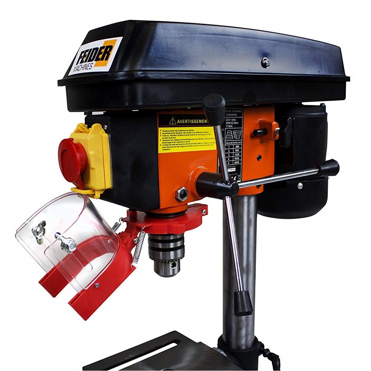 BUILDER Perceuse électrique colonne 350W - 13mm + Etau 