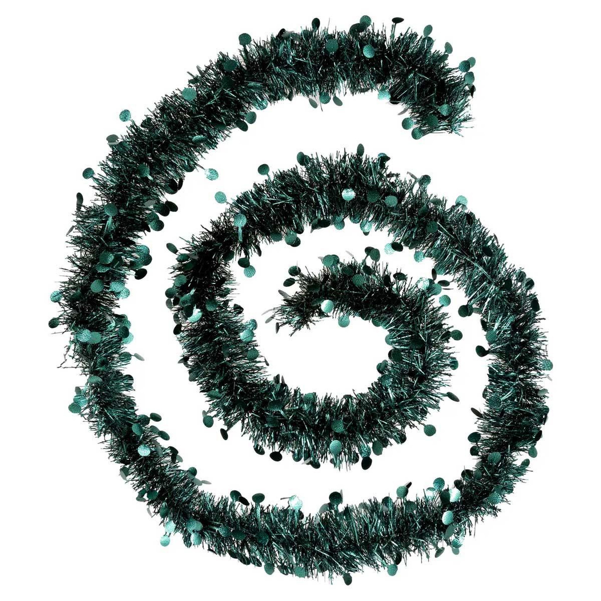 Voir la diapositive 2 : ATMOSPHERA Guirlande de noël pois  colorama  200cm vert olive