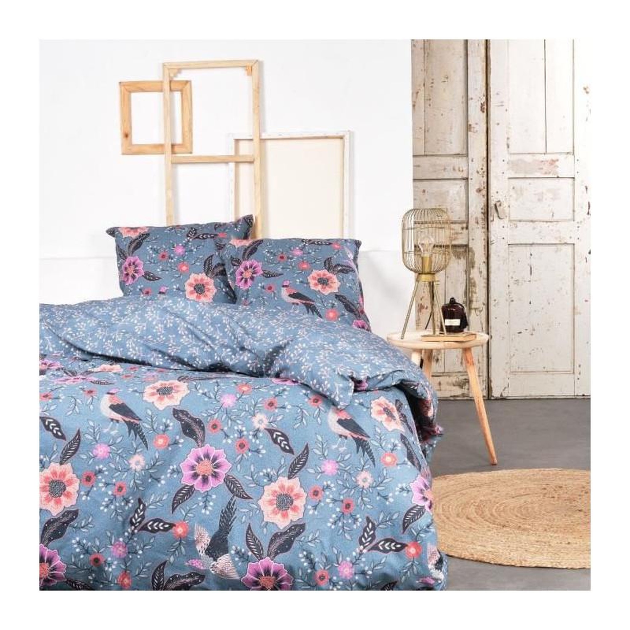 Today Parure de lit - TODAY Sunshine - 240x220 cm - 2 personnes - coton imprimé floral