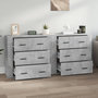 Voir la diapositive 3 : VIDAXL Buffets 2 pcs gris beton bois d'ingenierie