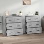 Voir la diapositive 3 : VIDAXL Buffets 2 pcs gris beton bois d'ingenierie