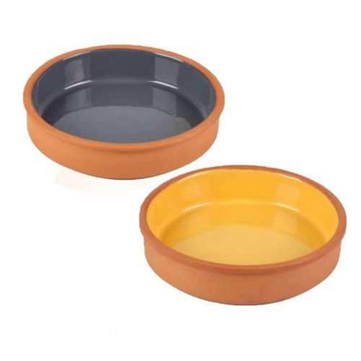 DIVERS Lot de 2 ramequins en terre cuite 2 couleurs - Multicolore