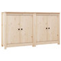 Voir la diapositive 2 : VIDAXL Buffets 2 pcs 70x35x80 cm bois massif de pin