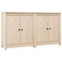 Voir la diapositive 2 : VIDAXL Buffets 2 pcs 70x35x80 cm bois massif de pin