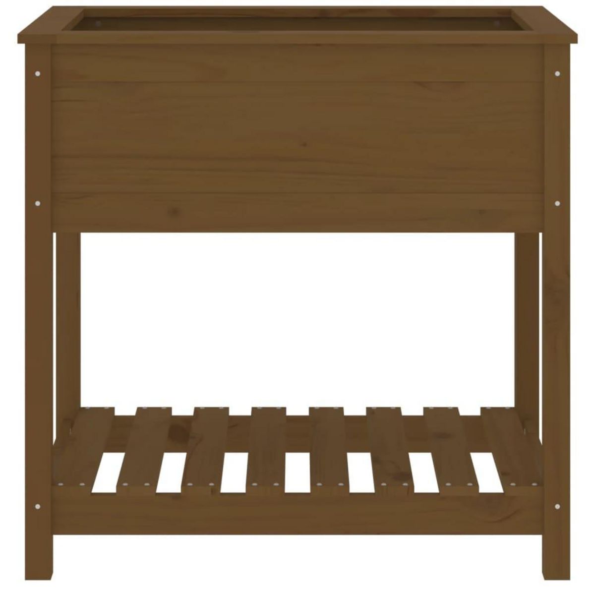 VIDAXL Jardiniere avec etagere Marron miel 82,5x54x81 cm Bois de pin