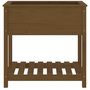 Voir la diapositive 5 : VIDAXL Jardiniere avec etagere Marron miel 82,5x54x81 cm Bois de pin
