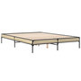 Voir la diapositive 3 : VIDAXL Cadre de lit sans matelas chene sonoma 140x200 cm