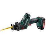METABO SAS Scie sabre 18 V SSE 18 LTX Compact - 2 x 2,0 Ah Li-Power, ASC 55, coffret Metabox