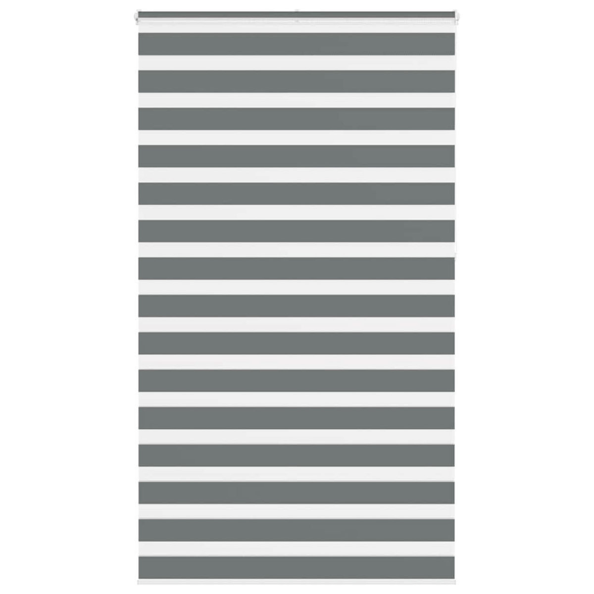 VIDAXL Store zebre gris fonce largeur du tissu 120,9 cm polyester