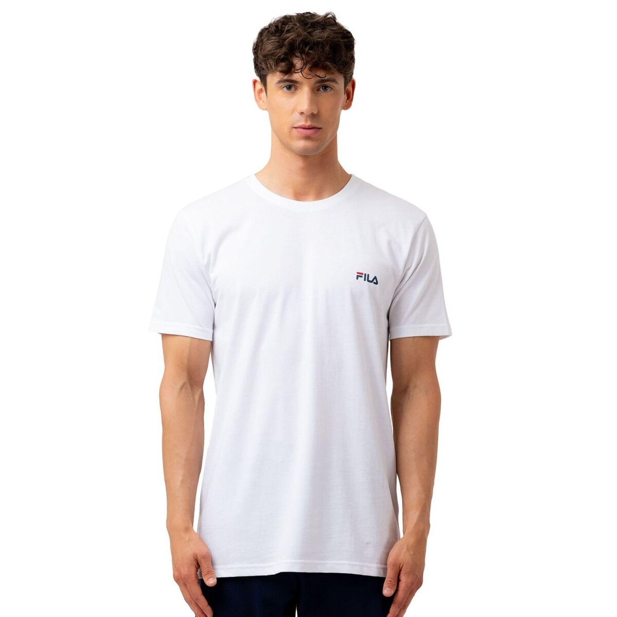 FILA T-shirt homme uni 100% coton Fila