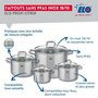 Voir la diapositive 3 : ELO Ensemble de 1 Poêle de cuisson 24 cm et 4 faitouts 14, 16, 20 et 26 cm Elo Profi Citrin