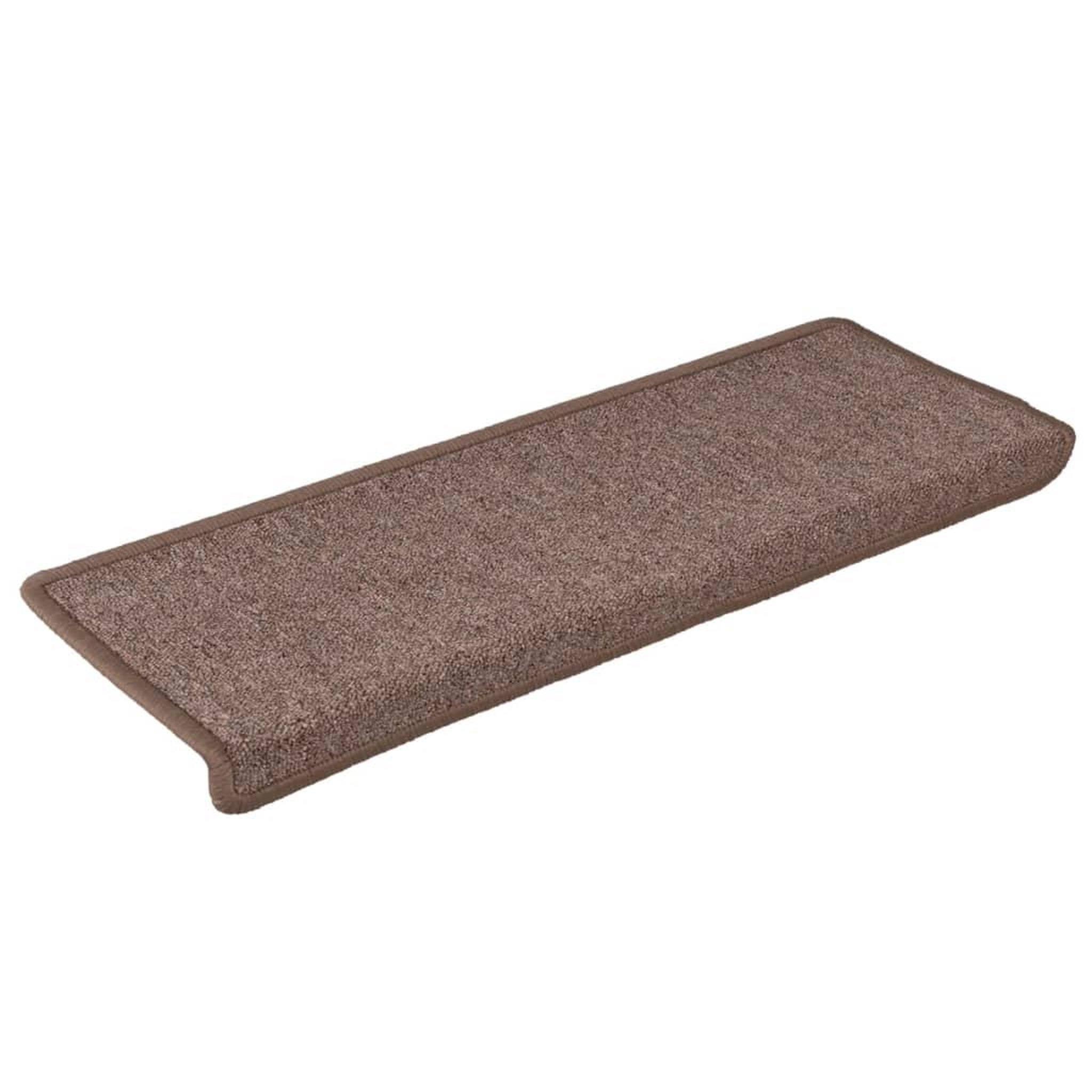Voir la diapositive 3 : VIDAXL Tapis d'escalier 15 pcs 65x21x4 cm Marron