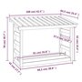 Voir la diapositive 6 : VIDAXL Support pour bois de chauffage 108x64,5x78 cm Bois de pin