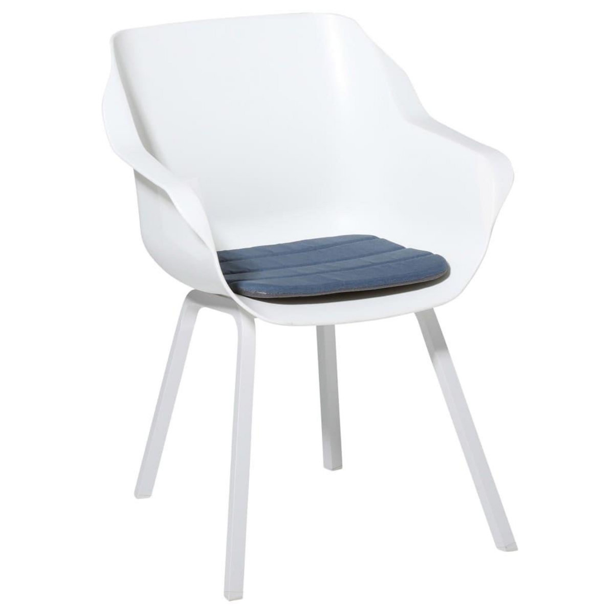 MADISON Madison Coussin de chaise de salle a manger Panama 40x40cm Bleu saphir