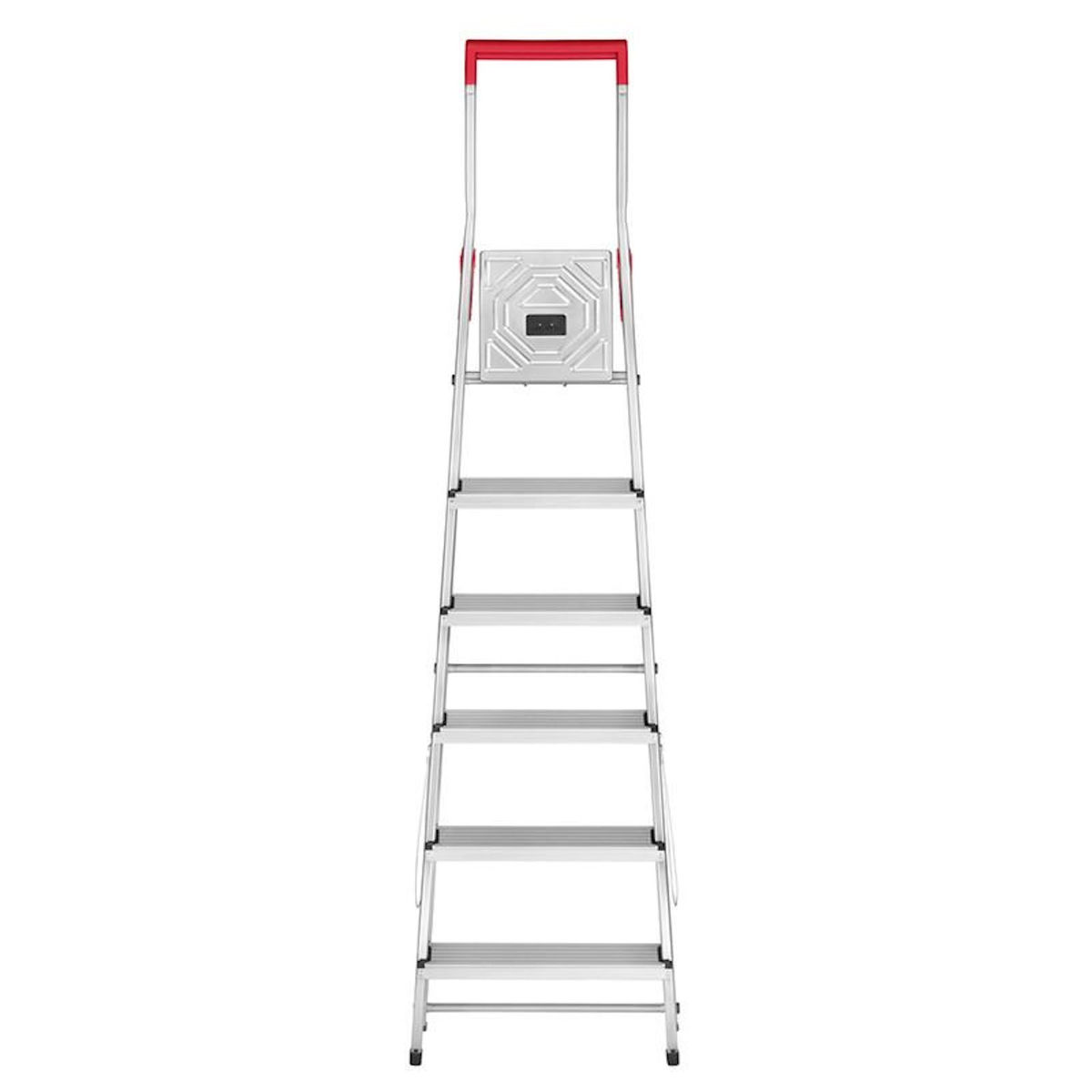 HAILO MS LINE - Escabeau ménager pliable en aluminium 6 marches ultra léger Hailo L50