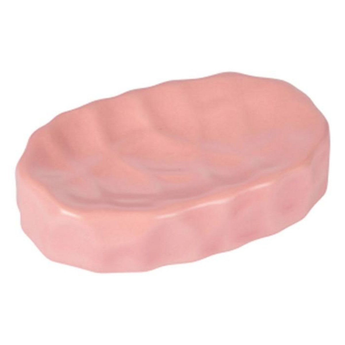Paris Prix Porte Savon en Céramique  Origami  11cm Rose Mat