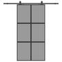 Voir la diapositive 2 : VIDAXL Porte coulissante avec kit de quincaillerie noir 102,5x205 cm