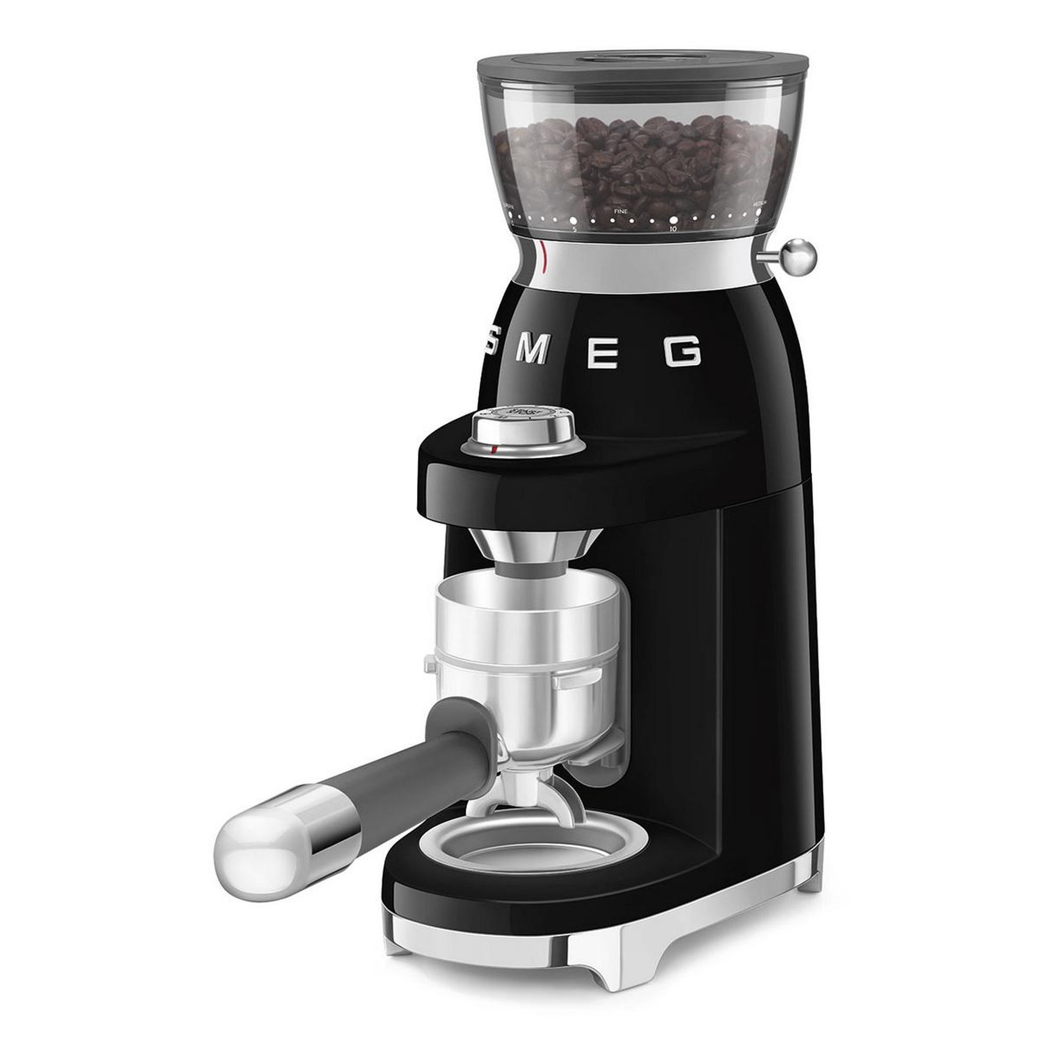 Voir la diapositive 4 : SMEG Moulin à café 240g 150w noir - cgf03bleu