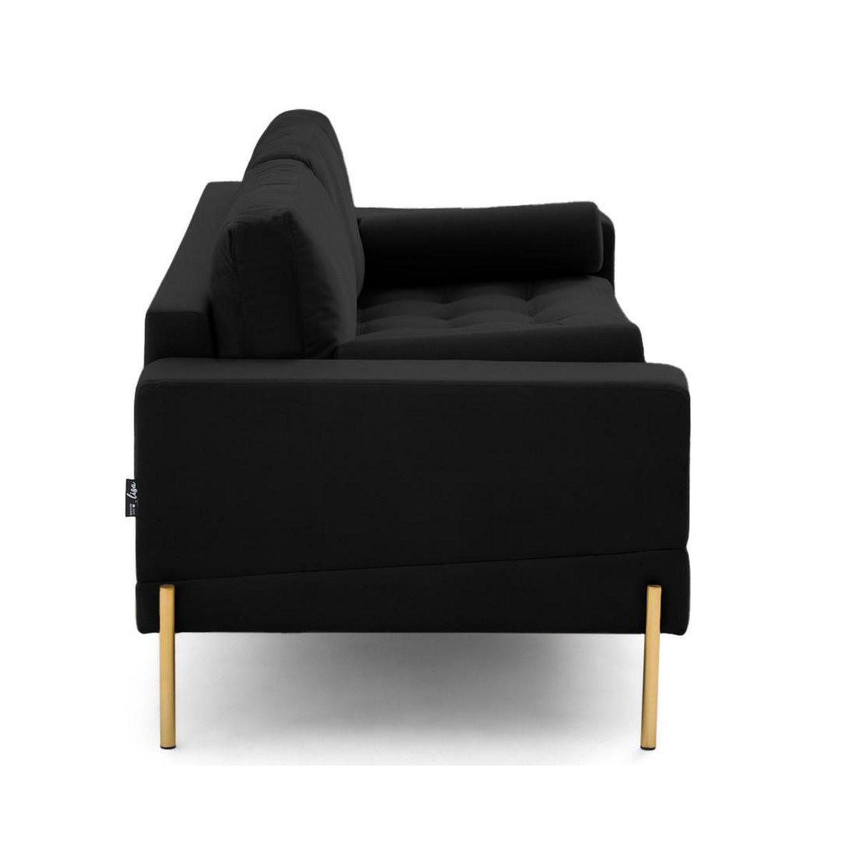 LISA DESIGN Isaure - canapé droit 3 places en velours