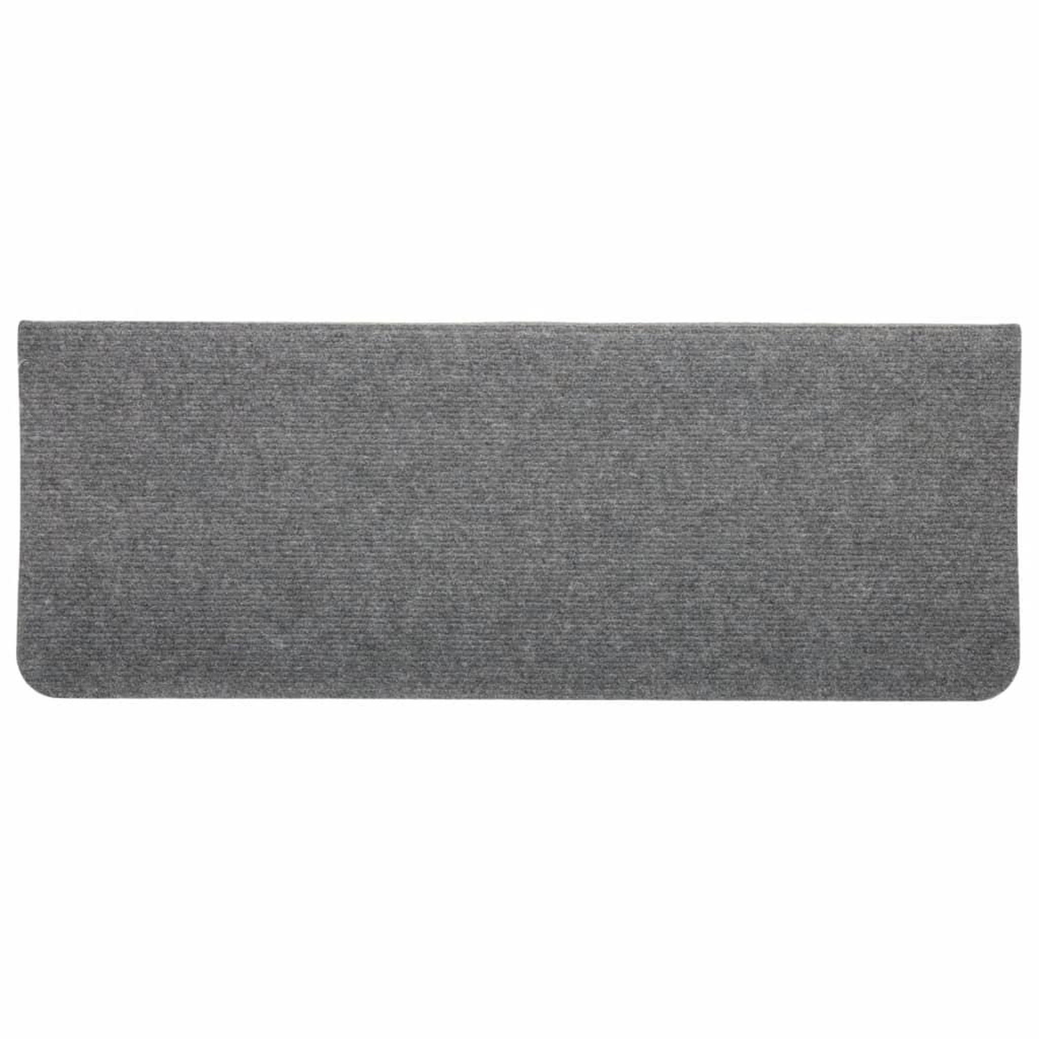 Voir la diapositive 5 : VIDAXL Tapis d'escalier autocollants 15 pcs 65x24,5x3,5 cm Gris