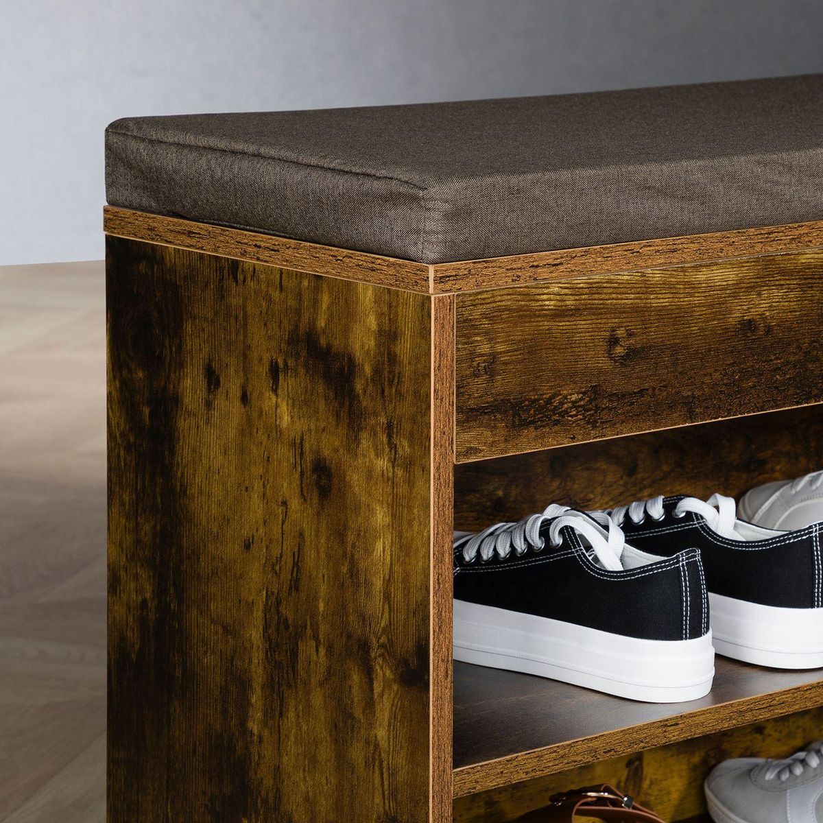 IDIMEX Banc de rangement à chaussures BAIA avec coffre, en bois