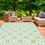 Voir la diapositive 2 : ID MARKET Tapis extérieur BAHAMAS vert sauge 270 x 370 CM