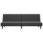 Voir la diapositive 5 : VIDAXL Canape-lit 2 places noir similicuir