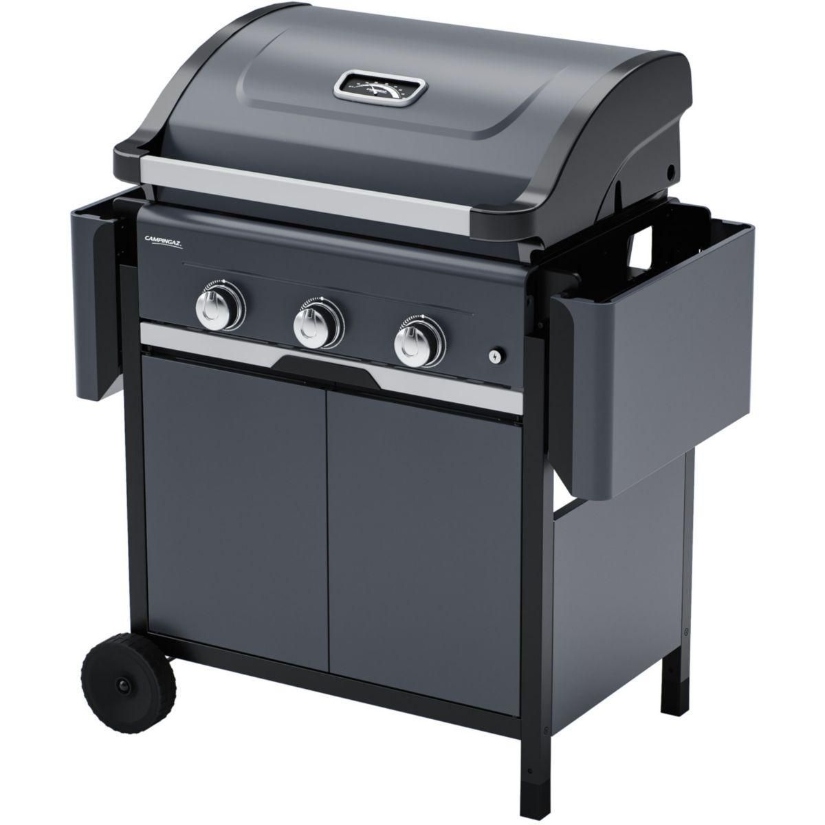 CAMPINGAZ Barbecue gaz SELECT 3 LX PLUS noir 3 brûleurs sur chariot, 62.5x40 cm