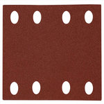 Einhell Feuilles abrasives pour ponceuse vibrante – 132 x 80 mm – Grain P40 à P240 – Lot de 12