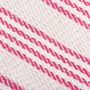 Voir la diapositive 6 : VIDAXL Couverture coton a rayures 220x250 cm Rose et Blanc