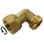 CENTRALE BRICO Coude laiton mâle/femelle 15/21 (1/2  ) avec écrou libre