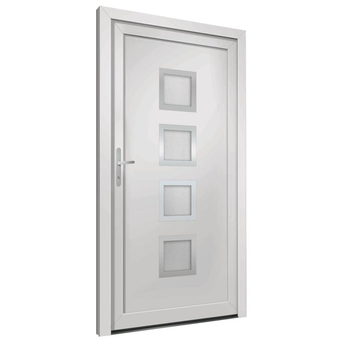 VIDAXL Porte d'entree Blanc 108x200 cm PVC
