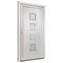 Voir la diapositive 4 : VIDAXL Porte d'entree Blanc 108x200 cm PVC