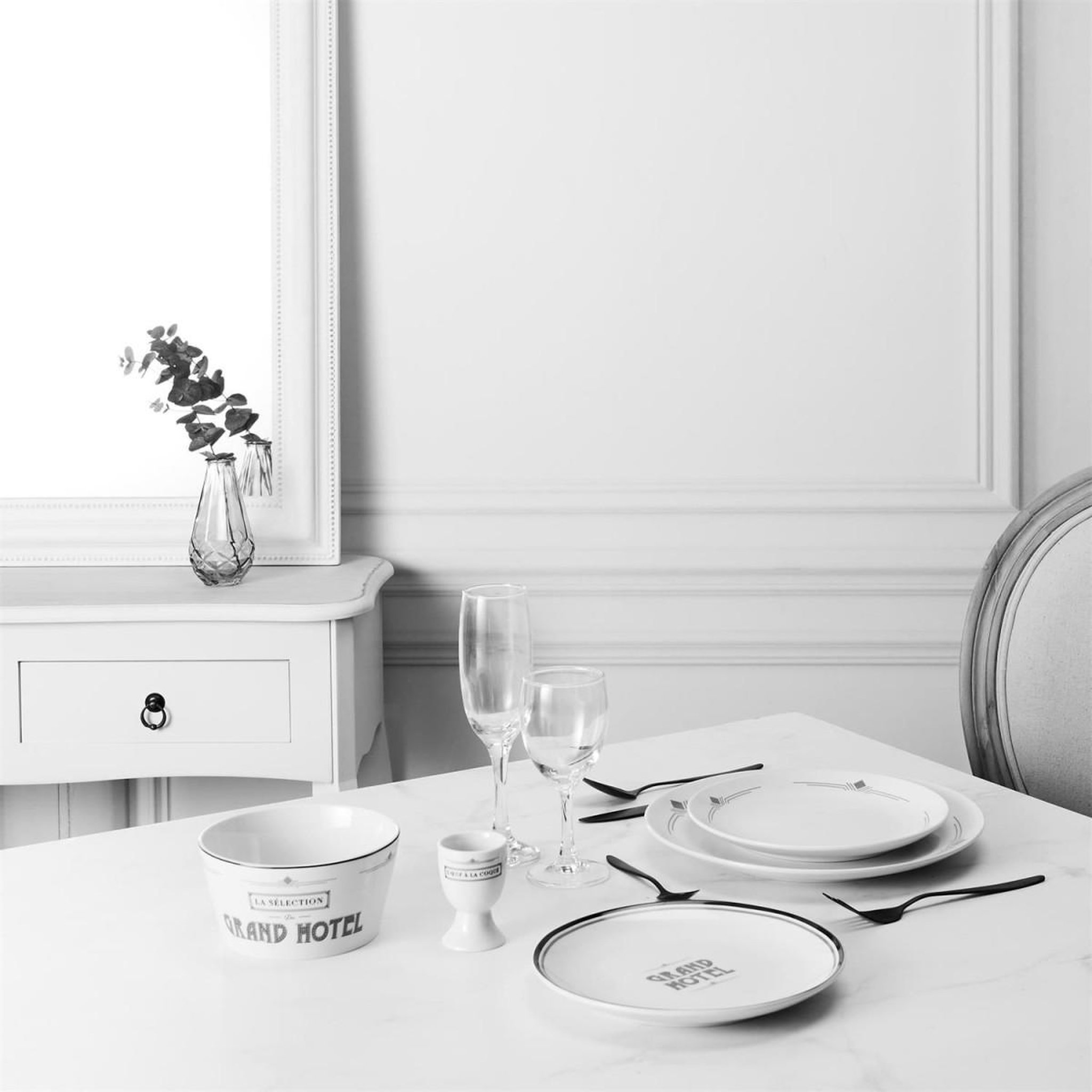 Voir la diapositive 4 : The Home Deco Factory Lot de 6 coupelles  grand hôtel  14cm blanc