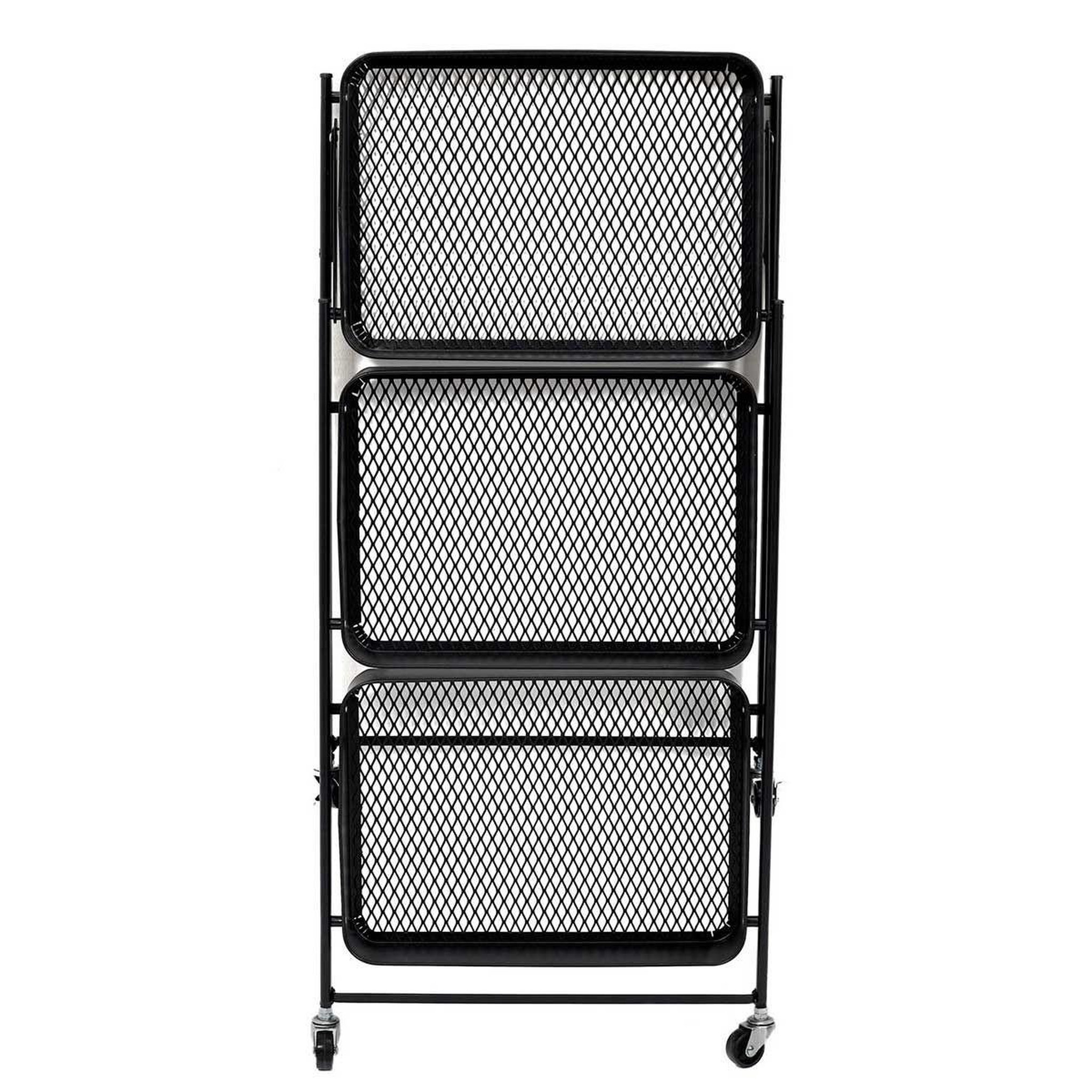 Voir la diapositive 4 : The Home Deco Factory Desserte de cuisine design  pliante  77cm noir