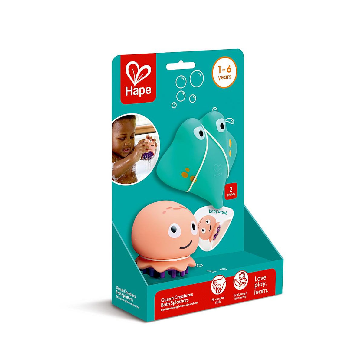 Hape Set de 2 jouets de bain - animaux marins