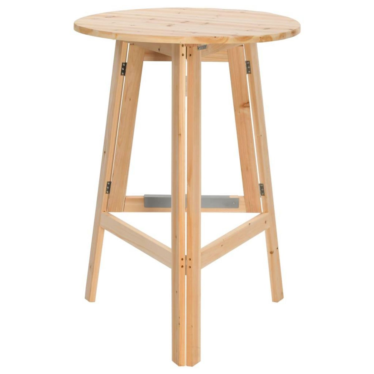 VIDAXL Table de bar pliable 78 cm Bois de sapin