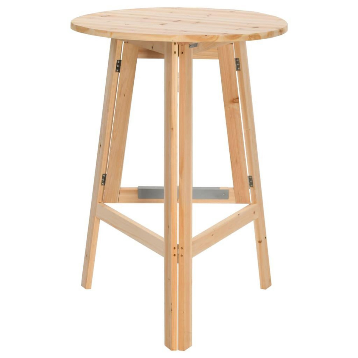 VIDAXL Table de bar pliable 78 cm Bois de sapin