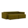 Voir la diapositive 5 : BEST MOBILIER Daryl - canapé d'angle réversible 4 places convertible avec coffre en tissu texturé