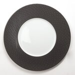 SECRET DE GOURMET Assiette à dessert Demi Lune - Noir