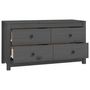 Voir la diapositive 3 : VIDAXL Armoire laterale Gris 100x40x54 cm Bois de pin massif