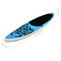 Voir la diapositive 6 : VIDAXL Ensemble de planche SUP gonflable 366x76x15 cm bleu