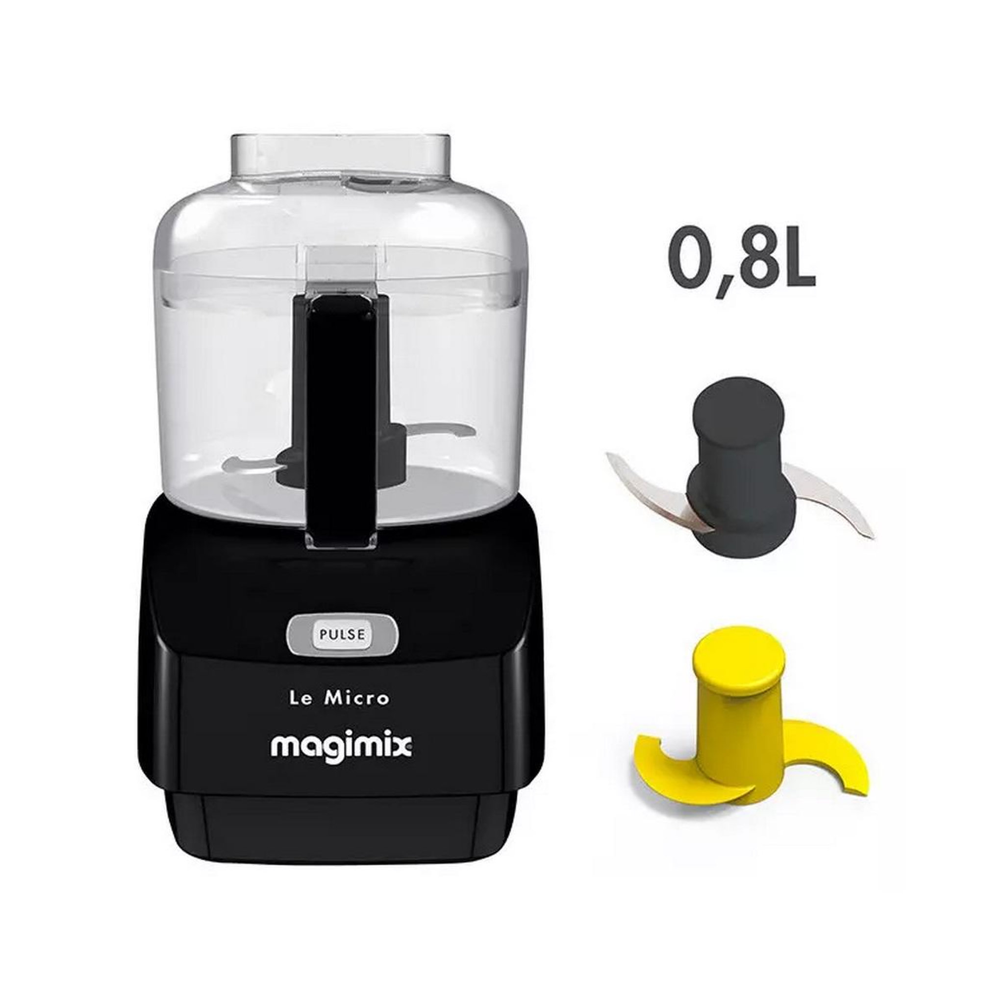 Voir la diapositive 3 : MAGIMIX Mini-hachoir 0.8l 290w noir - 18113F