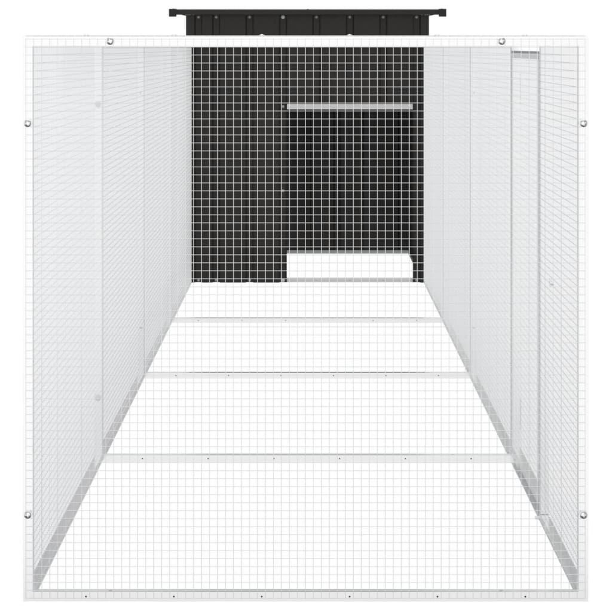 Voir la diapositive 4 : VIDAXL Poulailler Anthracite 500x91x100 cm Acier galvanise