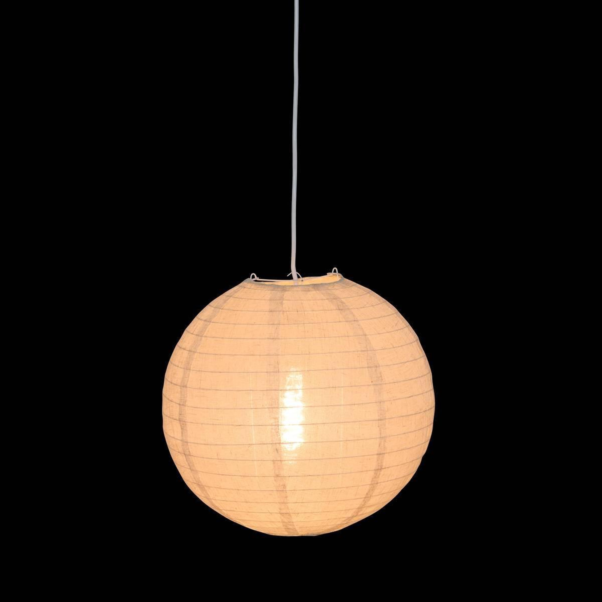 Voir la diapositive 4 : ATMOSPHERA Lanterne japonaise boule  jordy  32cm blanc