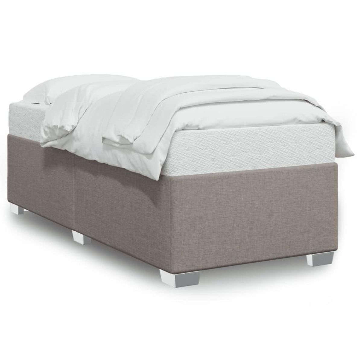 VIDAXL Cadre de lit sans matelas taupe 90x200 cm tissu