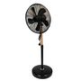Voir la diapositive 3 : NIKLAS Ventilateur sur Pied 60W sur Mat en Bois réglable - Ventilateur Portable 3 Vitesses NIKLAS