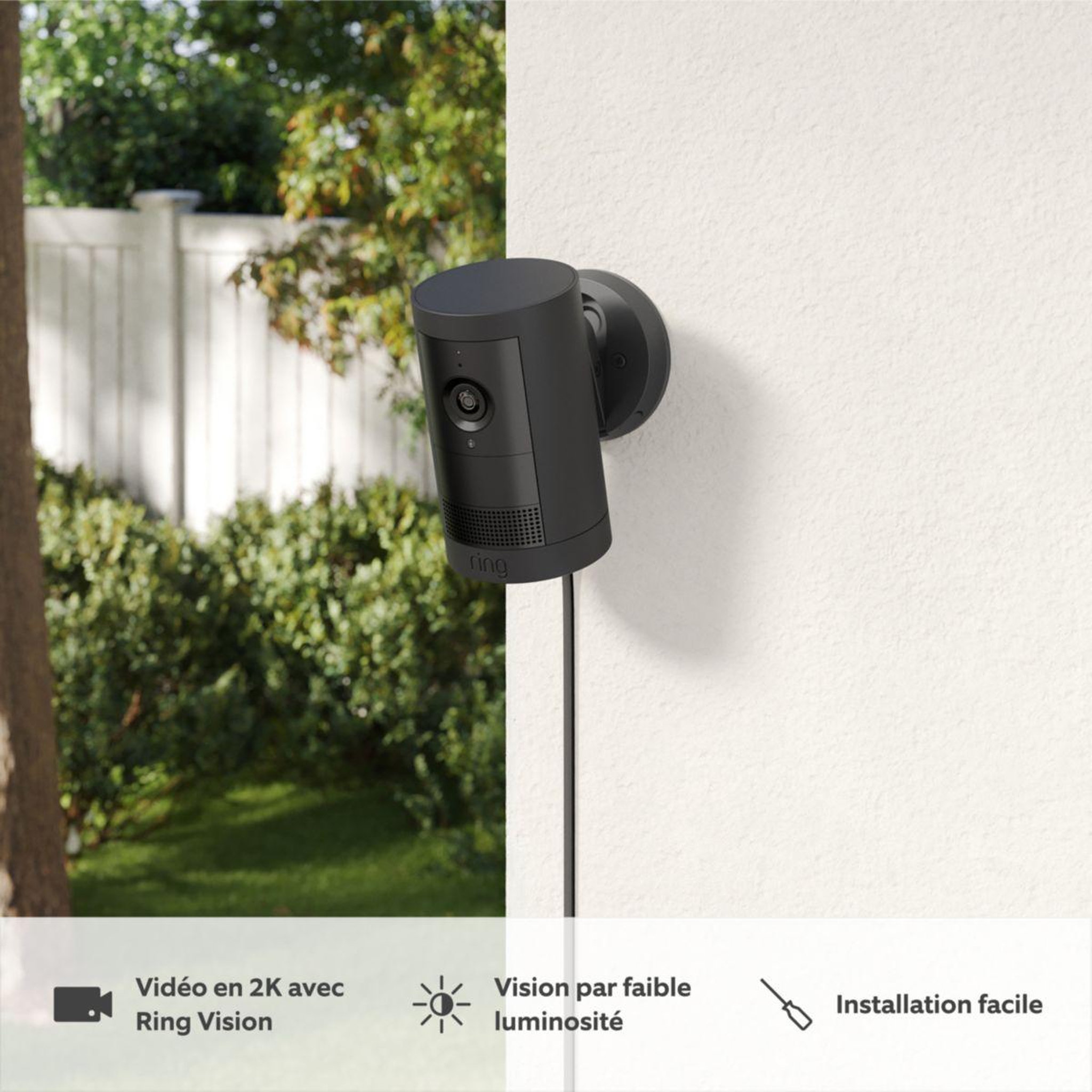 Voir la diapositive 4 : Ring Caméra de surveillance Cam Plus - Plug-in - Noire